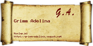 Grimm Adelina névjegykártya